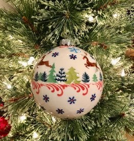 Christmas Ball Ornament -Prancing Deer  (1207)