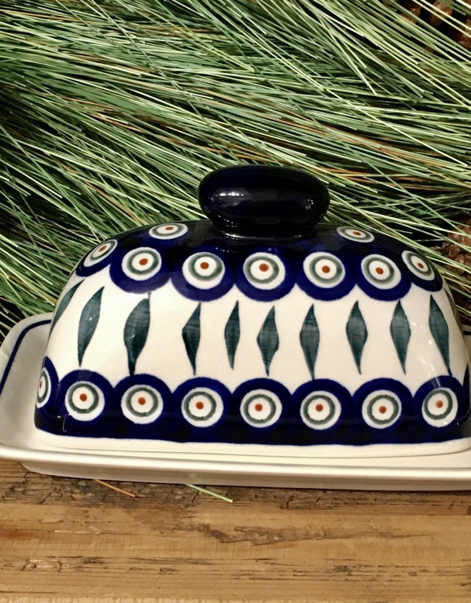 Butter dish - Peacock Pattern (D56) - Single Stick