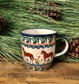 Mug - Horses (green) (DU219) - 12 oz