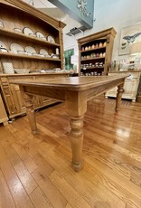 6 ft. Table - Turned Legs, 31.5"x72"x39.5", Distressed Natural Finish
