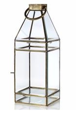 Glass Lantern 6.5"x 6.5"x 18"