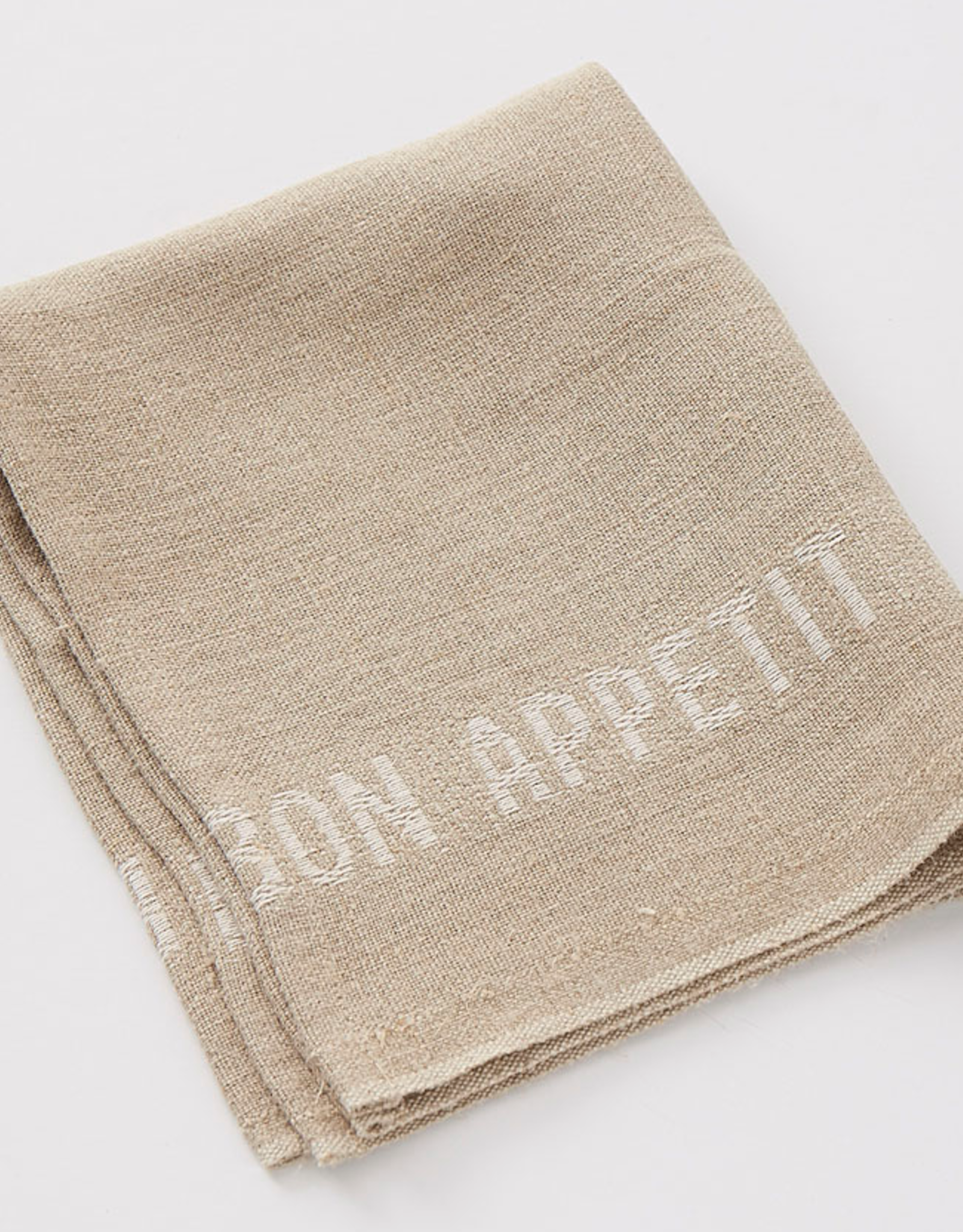 Charvet Editions Charvet Editions - Bon Appetit  Napkin/Placemat - Natural/White