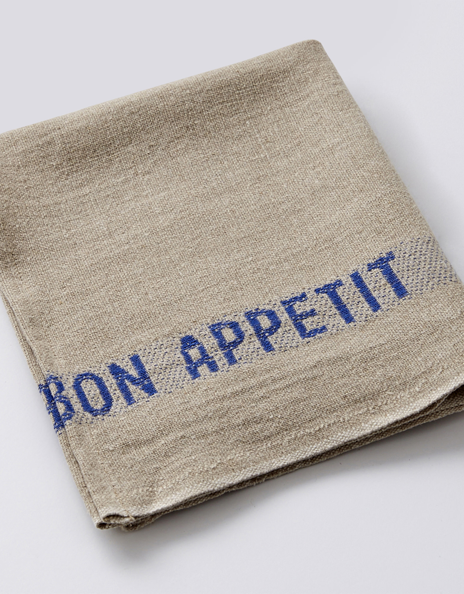 Charvet Editions Charvet Editions - Napkin/Placemat Bon Appetit Natural/Blue 17" x 13"