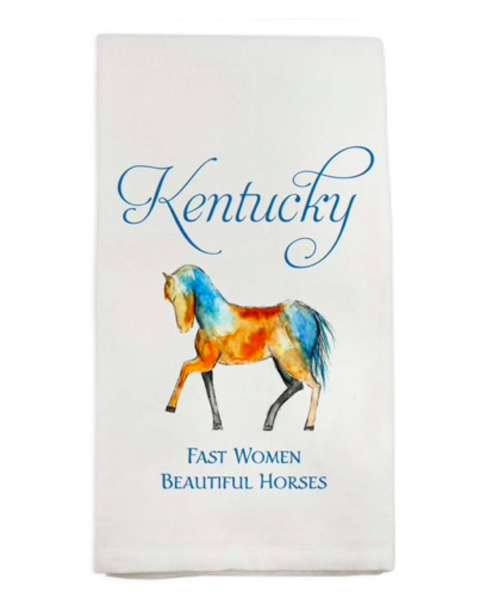 Towel - Kentucky Fast Women Beautiful Horses