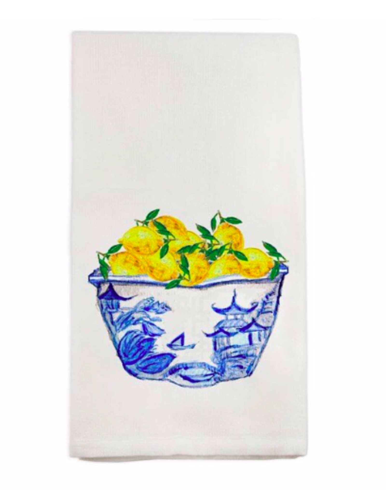 Towel - Blue/White Bowl with Lemons