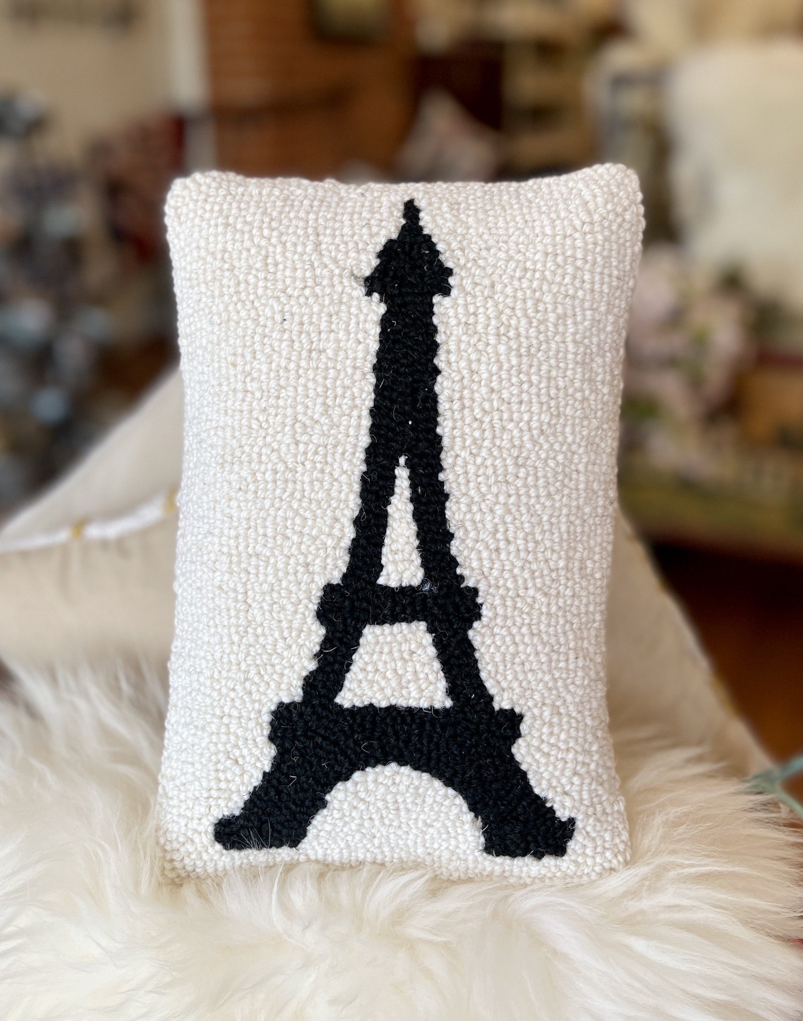 Paris Throw Pillow Eiffel Tower Girl Bedroom Decor Pillow Pillow