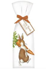 Rabbit w/Carrot Towel Set - 2 pk