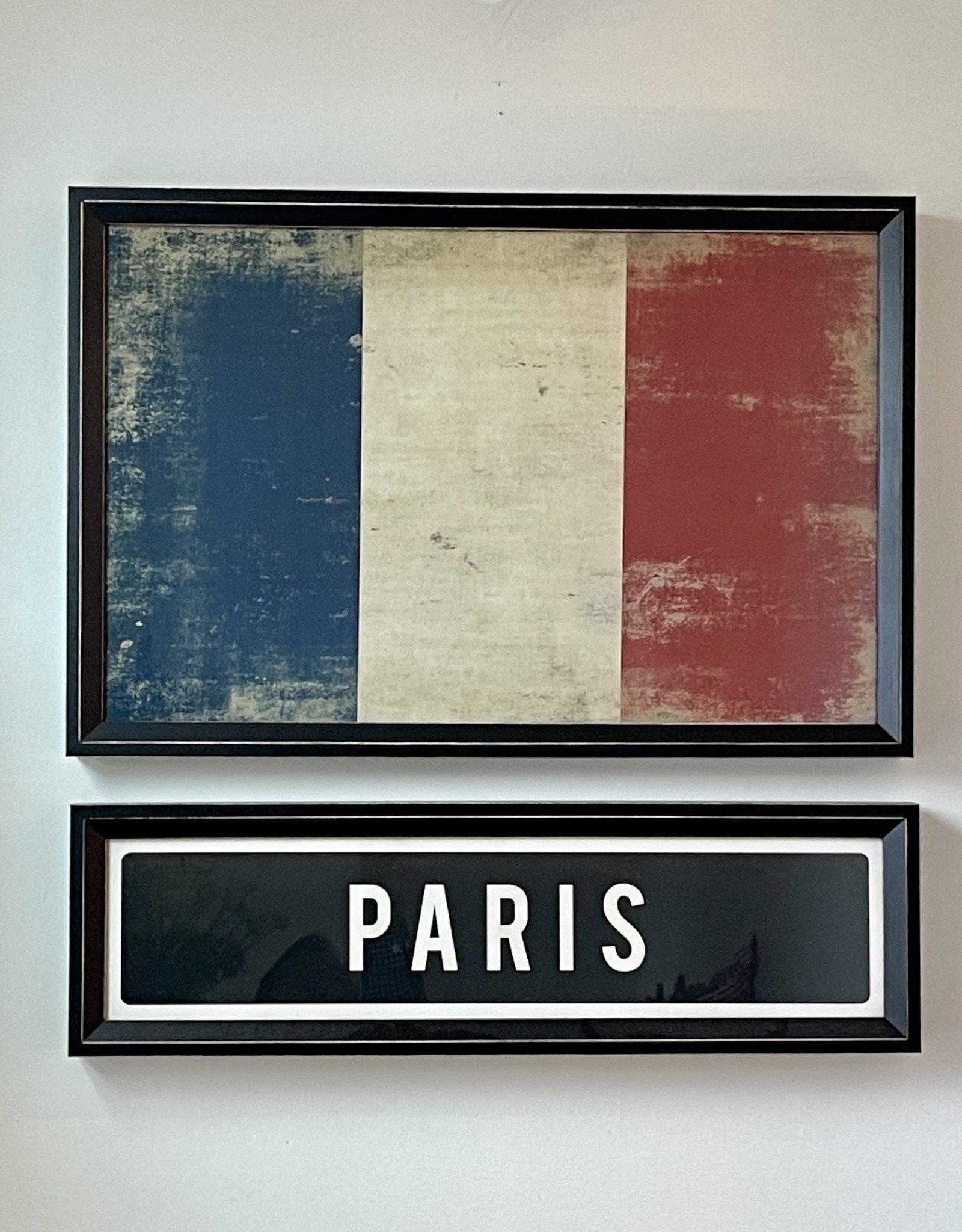 FRENCH FLAG Framed Picture - 17.125" x 25.625"