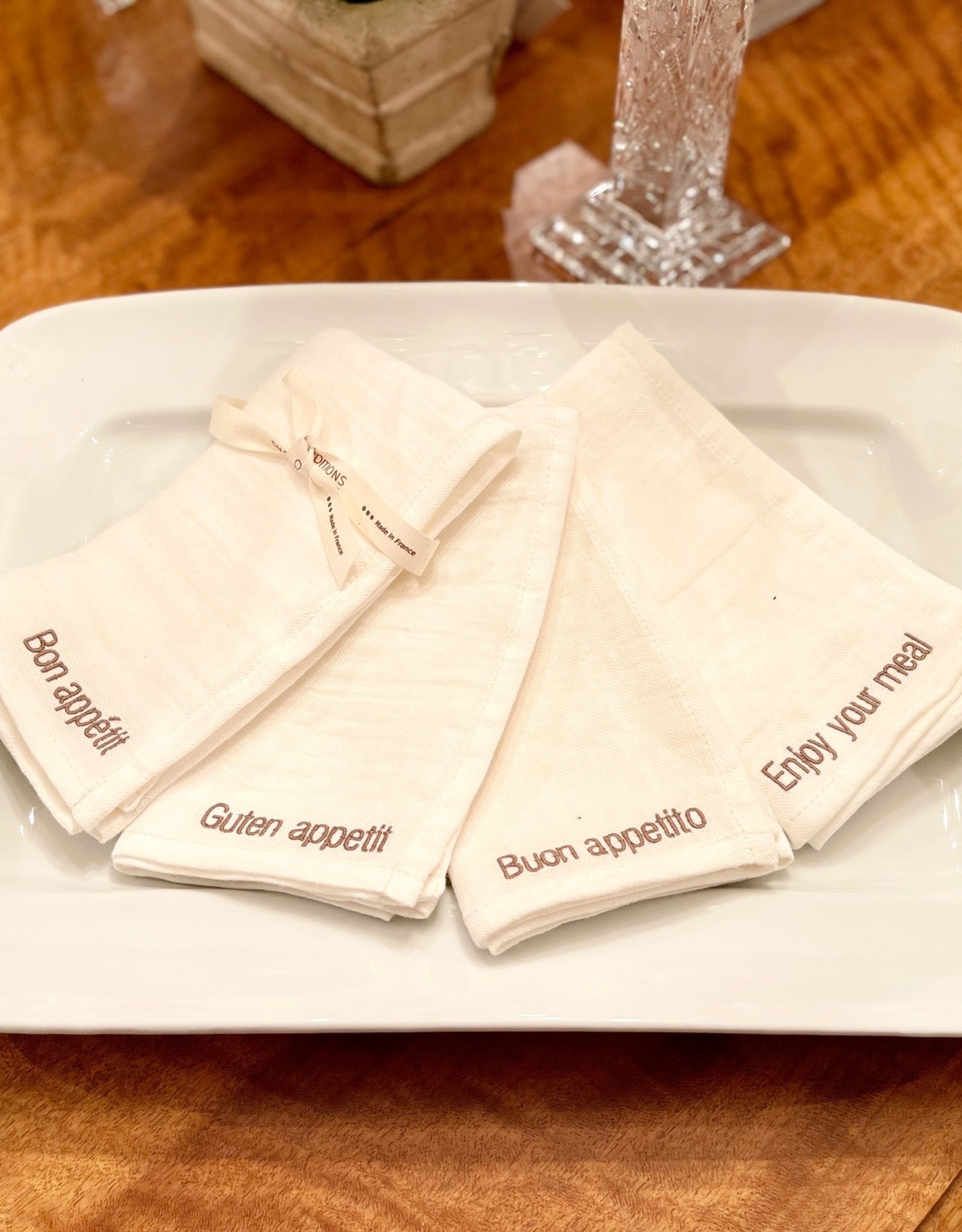 Almond Linen Napkin Set