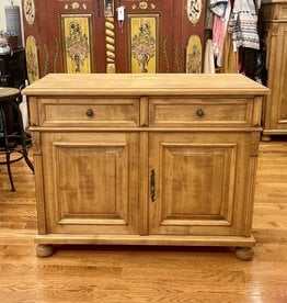 2 Door Buffet - Natural. Round Metal Knobs  47.5" x 35.5" x 20.5"