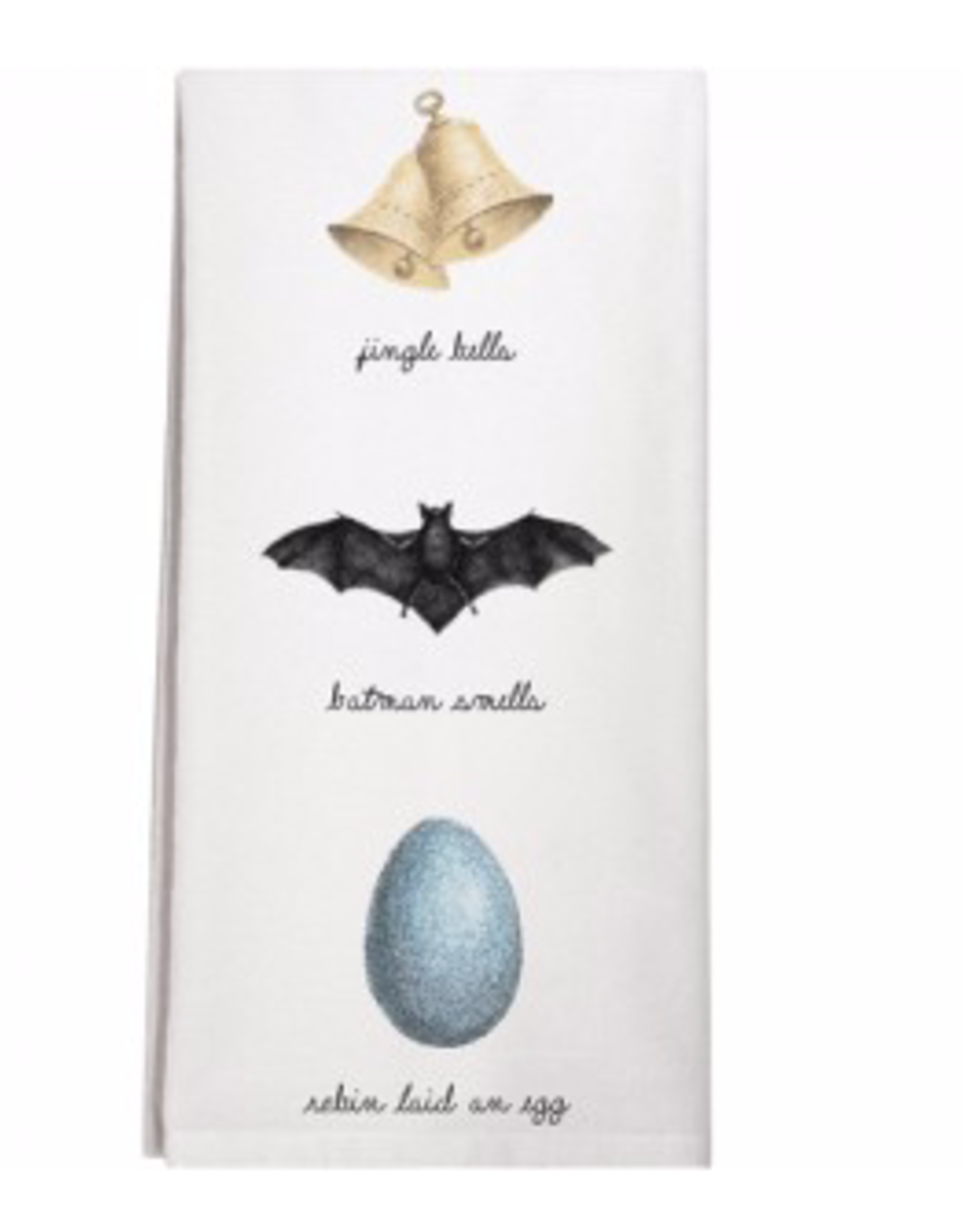 Bells, Bat, Egg - Single Towel