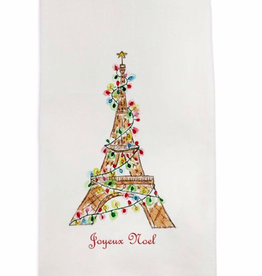 Linen Towel - Eiffel Tower w/Lights 18" x 24" (100% Linen)