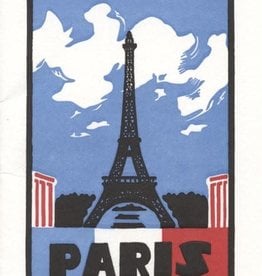 Paris  Letterpress Card