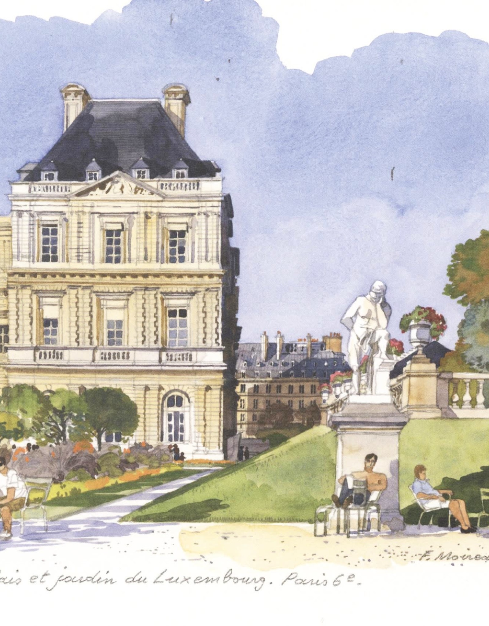 Palais et Jardin du Luxembourg Greeting Card - 6" x 6"