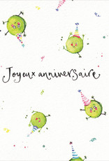 Joyeux Anniversaire  (Louise Mulgrew) Greeting Card - 6" x 6"