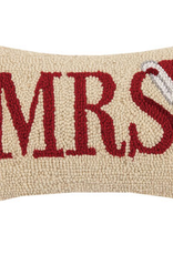 Mrs Holiday Hook Pillow - 8" x 12"