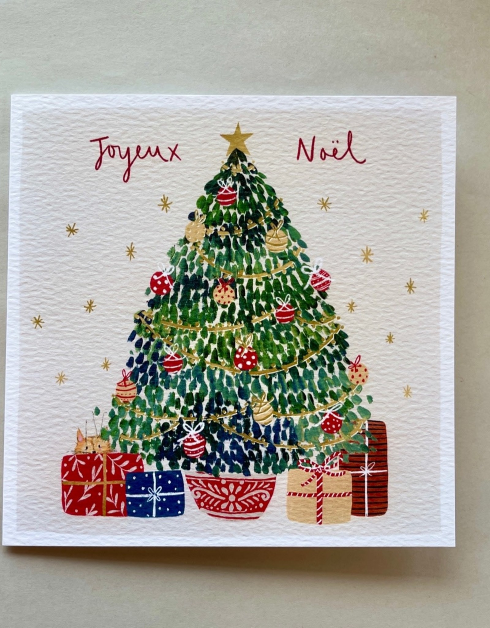 Joyeux Noel (Louise Mulgrew) Christmas Card - 6" x 6"