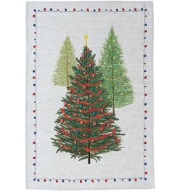 Italian Linen -  Fairy Trees-Three Naturale Kitchen Towel - 20" x 28"