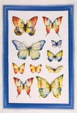 Italian Linen - Papillon-Blu Kitchen Towel - 20" x 28"