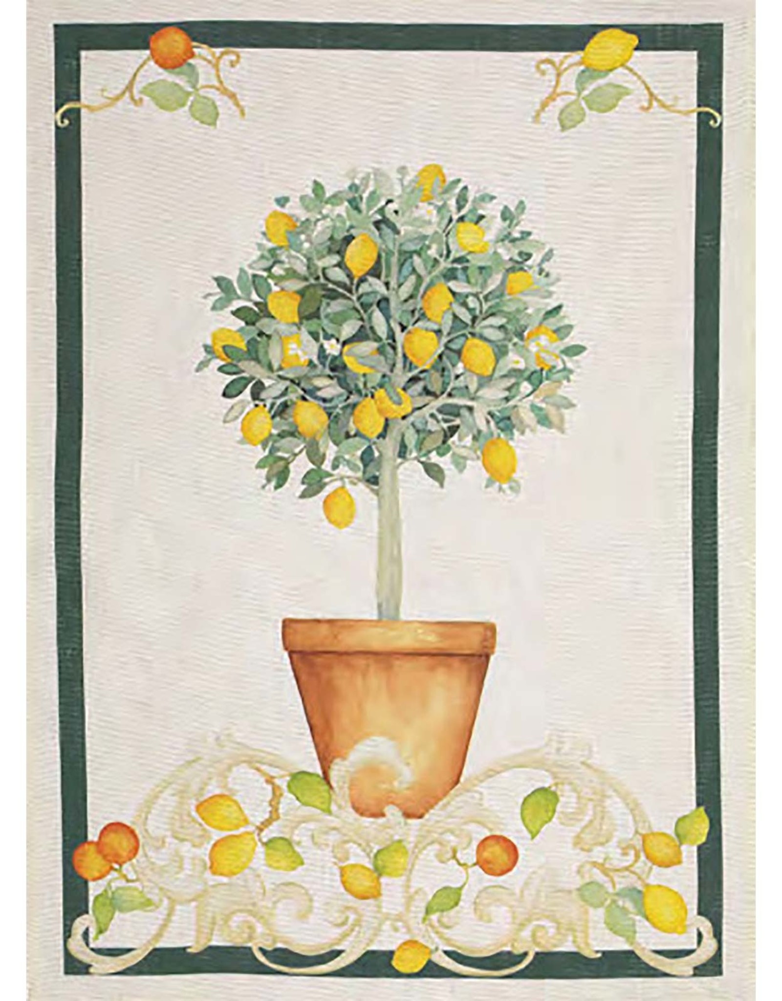 Italian Linen - Sorrento Limone Kitchen Towel - 20" x 28"