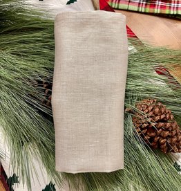 Italian Linen - Napkin - Tiziano (Natural)  - 20" x 20"