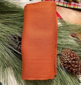 Italian Linen - Tiziano Napkin - Pumpkin - 20" x 20"