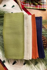 Italian Linen - Tiziano Napkin - Pumpkin - 20" x 20"