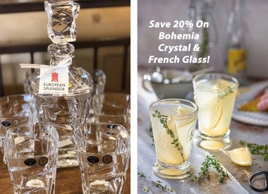 Bohemia Crystal Wine Glasses - Set of 6 Wine - 640ml Barbara