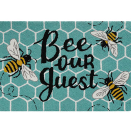 Bee Our Guest Hook Rug - 2' x 3'