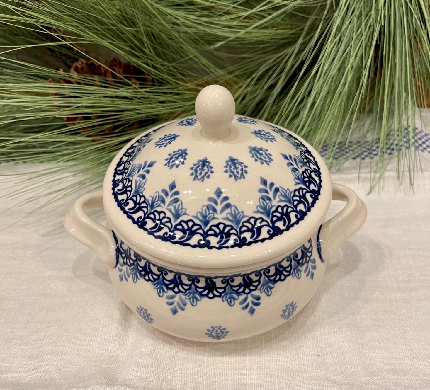 Ceramic Bowl With Lid / Soup Tureen D-19 – Porsachi