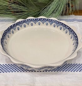 Scalloped Dish - Blue Garden