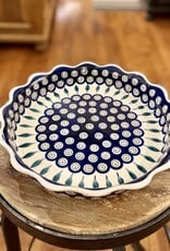 Scalloped Dish - Peacock