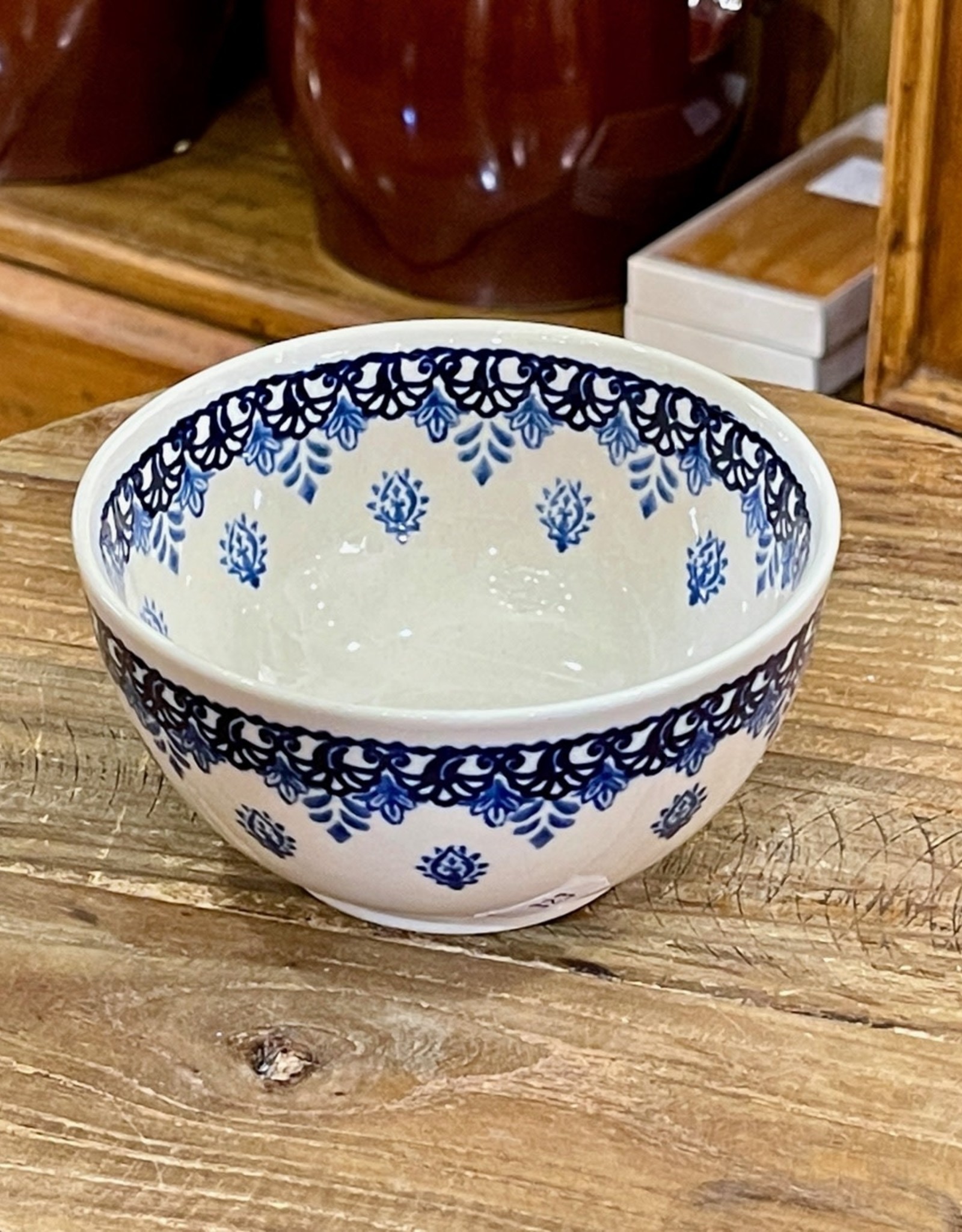 Brasserie Blue-Banded Porcelain Cereal Bowls