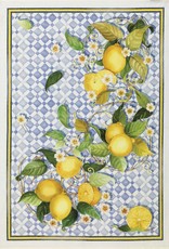 Italian Linen - Sevillana Limoni Cream Kitchen Towel 20" x 28"