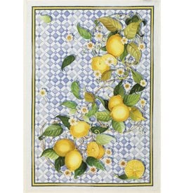 Italian Linen - Sevillana Limoni Cream Kitchen Towel 20" x 28"