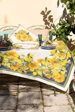 Italian Linen - Etruscan Garden Cream Tablecloth 67" x 67"