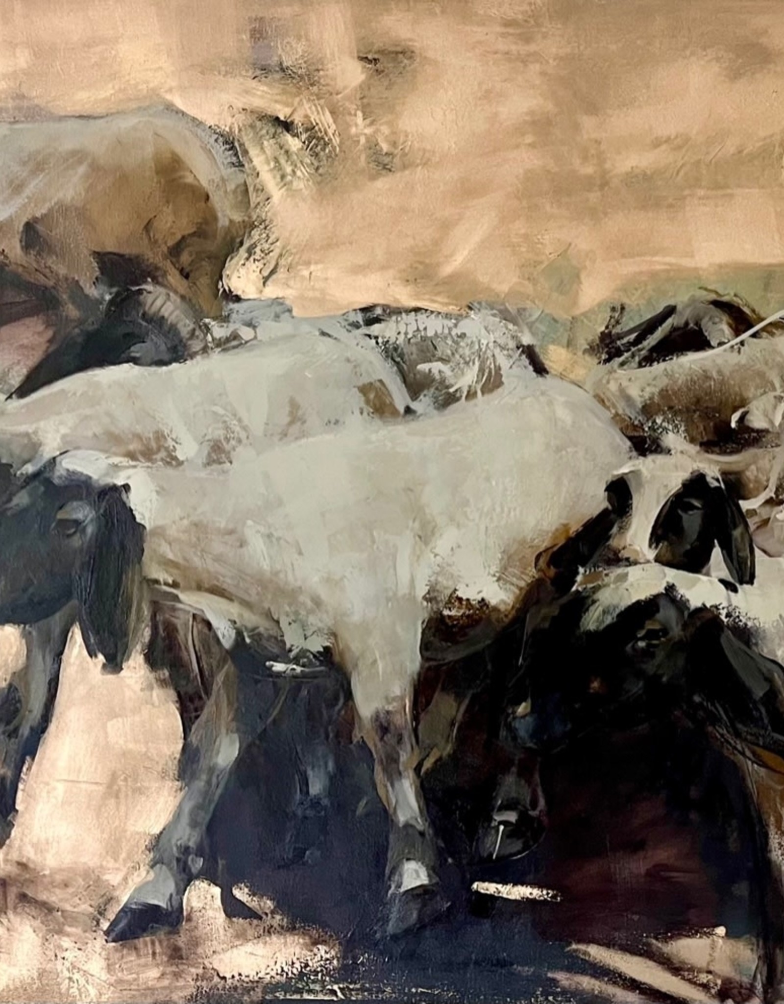 "Sheep" - Oil on Canvas 30" x 48" Ewa Perz