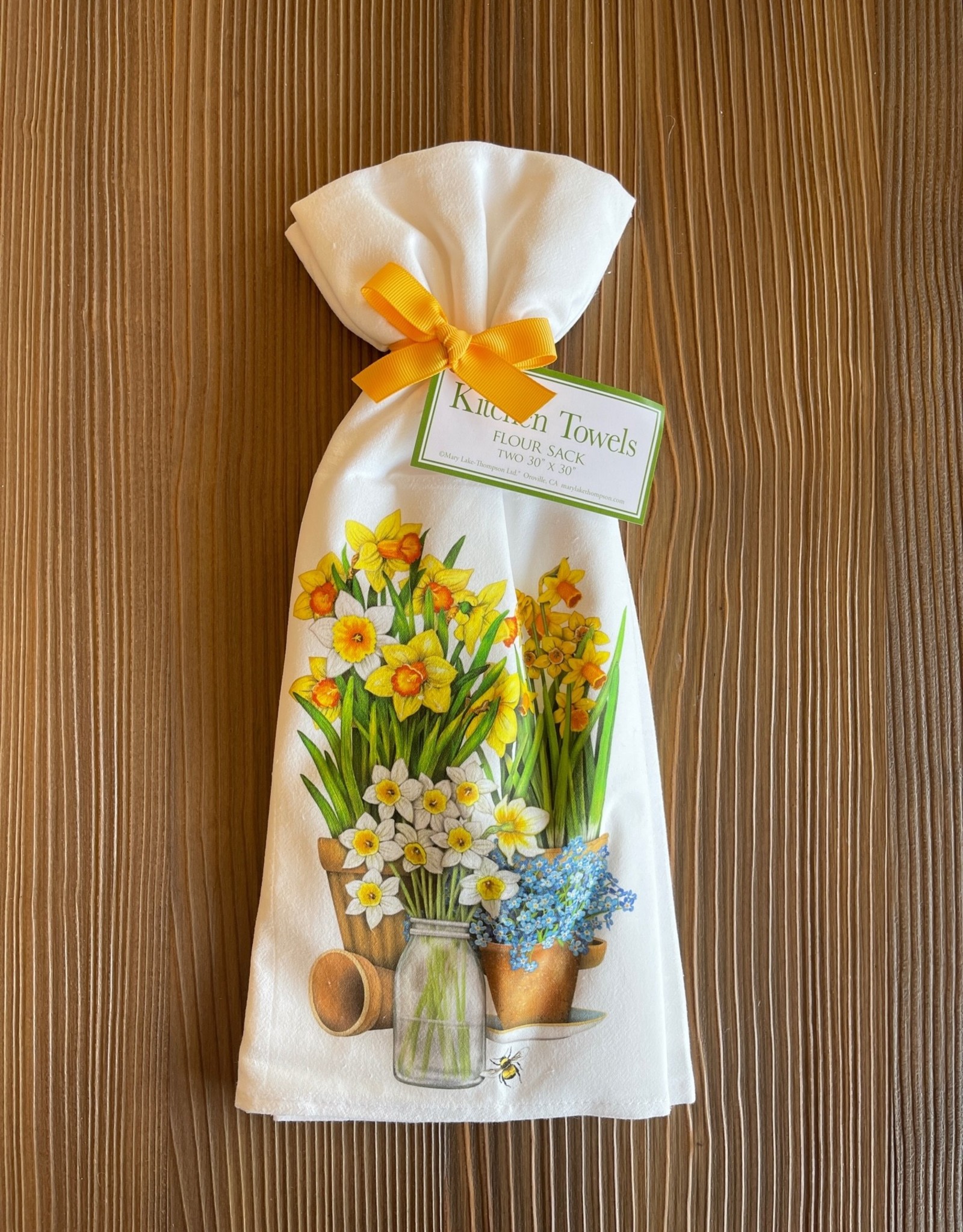 Daffodil Pots Towel -Set of 2