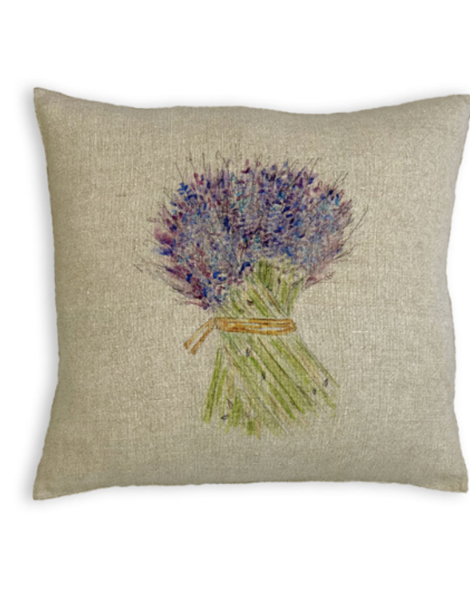 Lavender Linen Pillow 24" x 24" - Natural