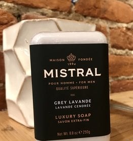 Mistral Men's Luxury French Bar Soap 7oz 200g - Alpine Brandy