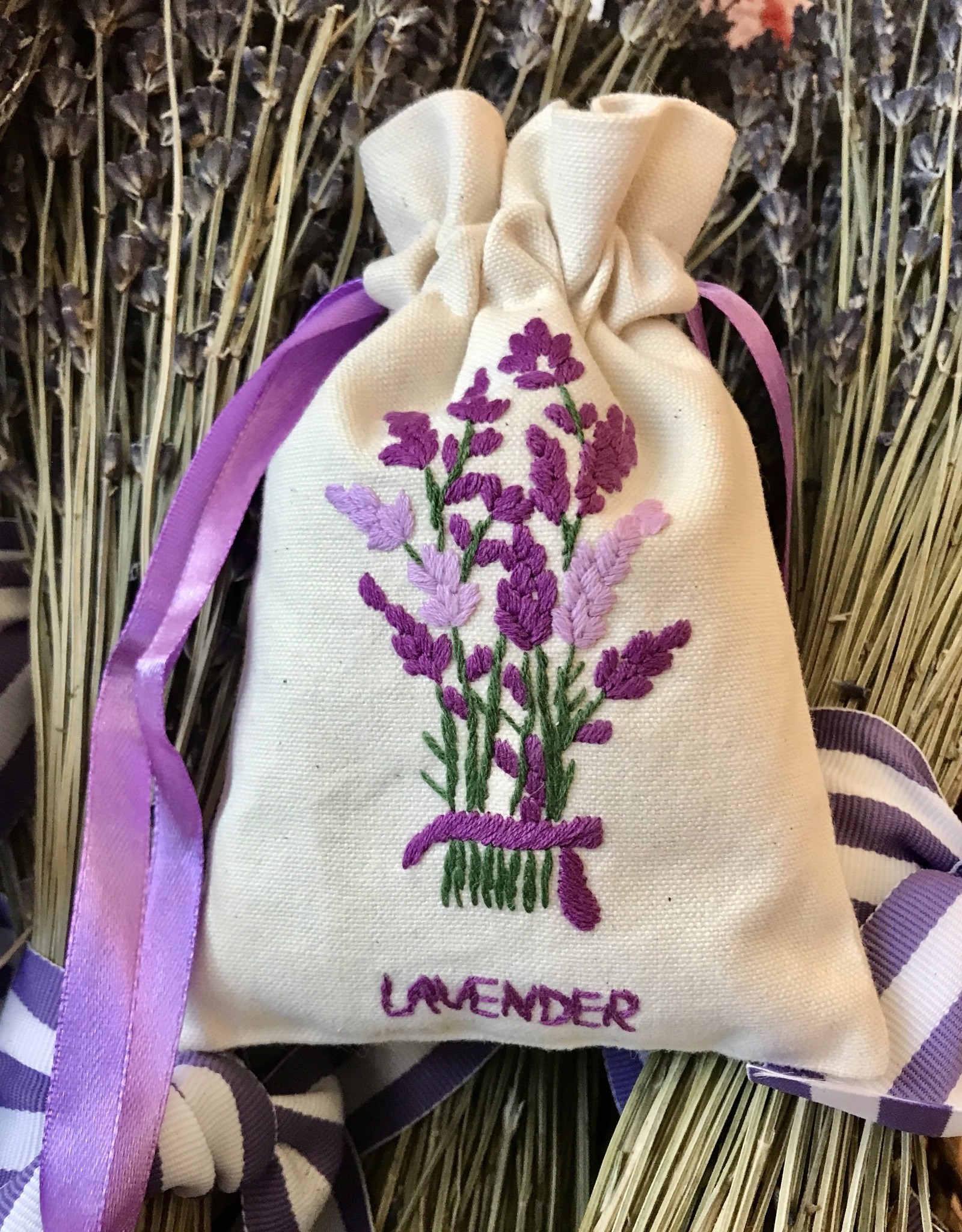 LAVENDER SACHET BAG - ECRU - 4 x 6"