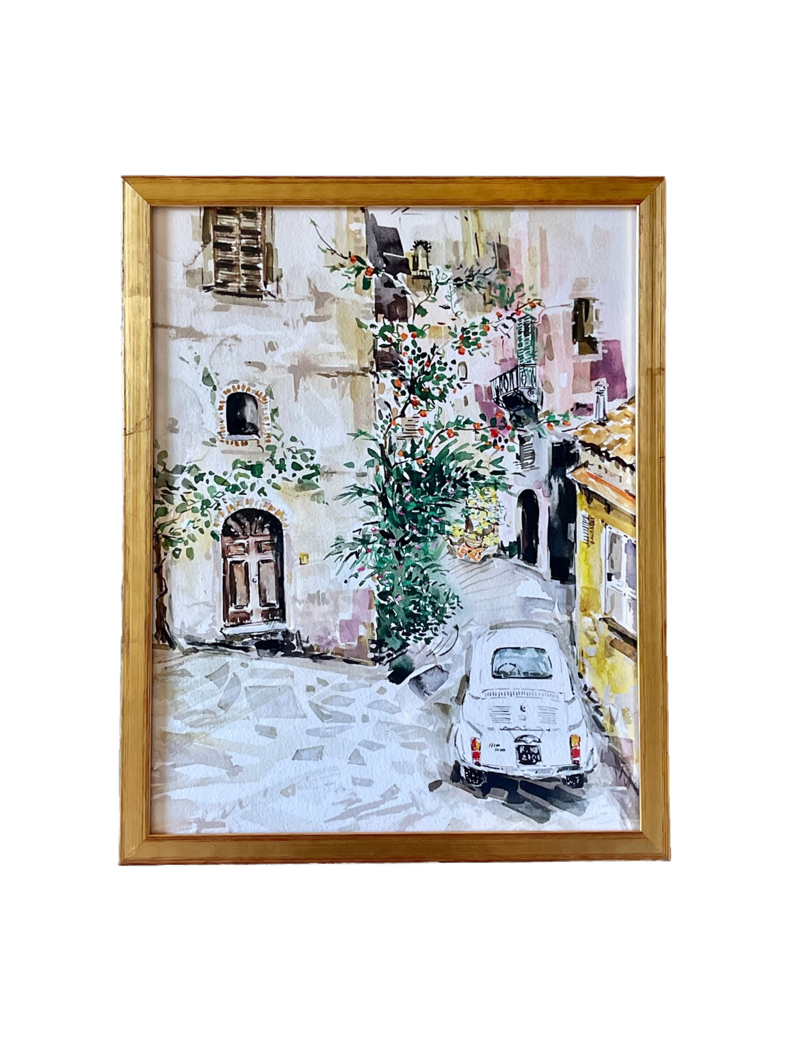 Darling Lemon "Somewhere in Italy"  by Ksenia Phillips 12" x 15" Framed
