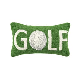 Golf Club w/Ball Hook Pillow 9" x 18"