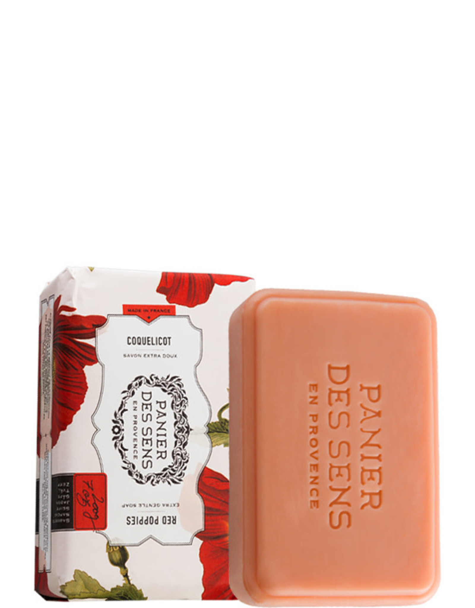 Panier Des Sens Shea Butter Soap Bar Red Poppies  7 oz. - Panier Des Sens