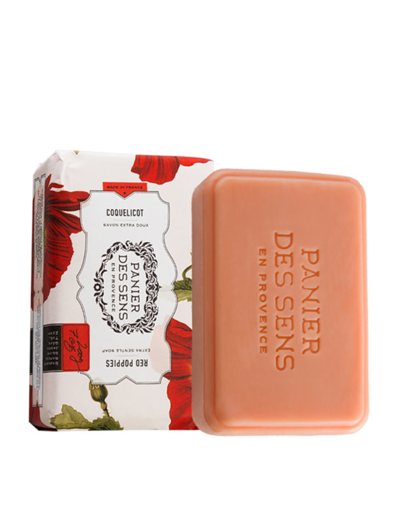 Panier Des Sens Shea Butter Soap Bar Red Poppies  7 oz. - Panier Des Sens