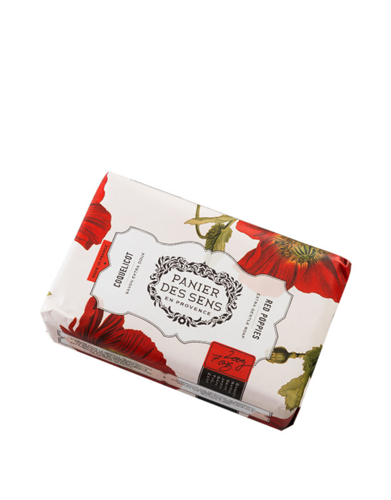 Panier Des Sens Shea Butter Soap Bar Red Poppies  7 oz. - Panier Des Sens