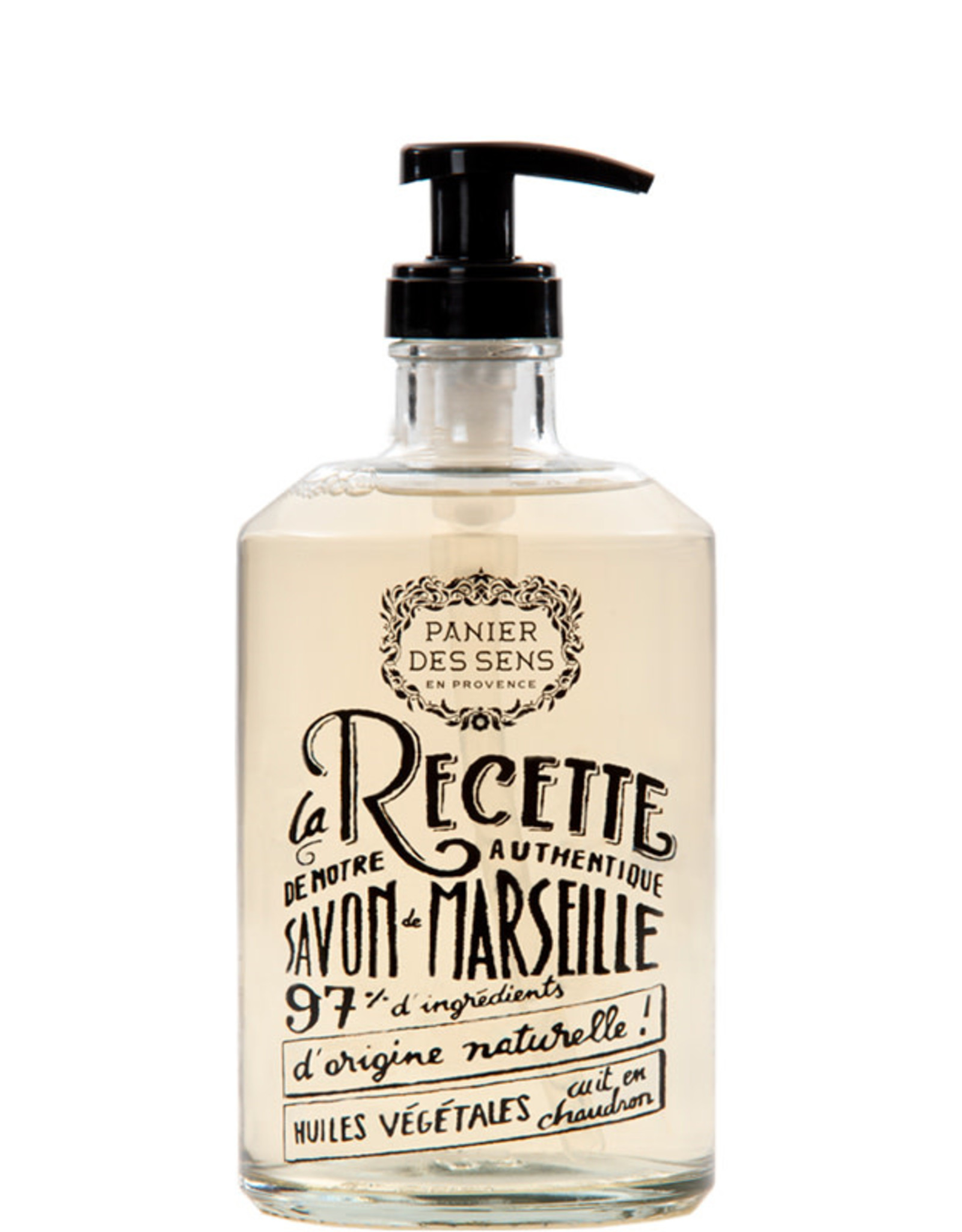 Panier Des Sens Liquid Marseille Soap  "Provence" in Reusable Glass Bottle  16.9 oz. - Panier Des Sens