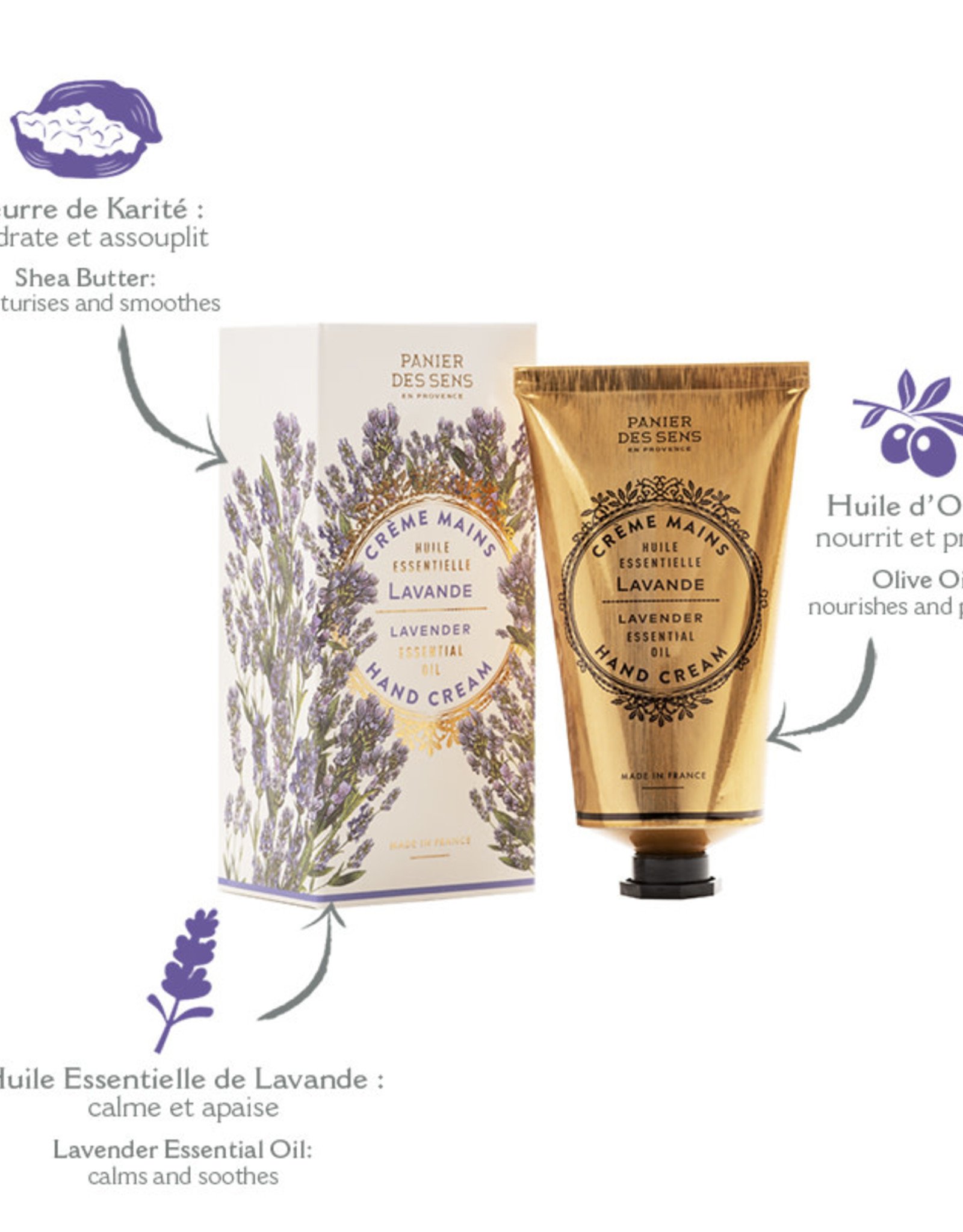 Panier Des Sens Relaxing Lavender Hand Cream - 2.6 oz.  Panier Des Sens