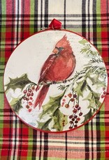 Cardinal Disc Ornament 6"