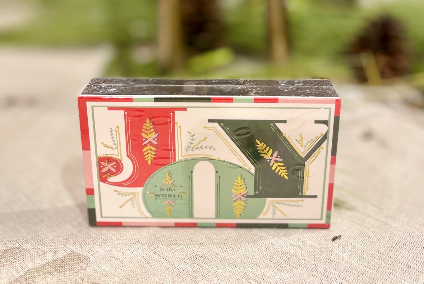 Festive "Joy" Safety Matches in Matchbox 41/4"L. European Splendor®